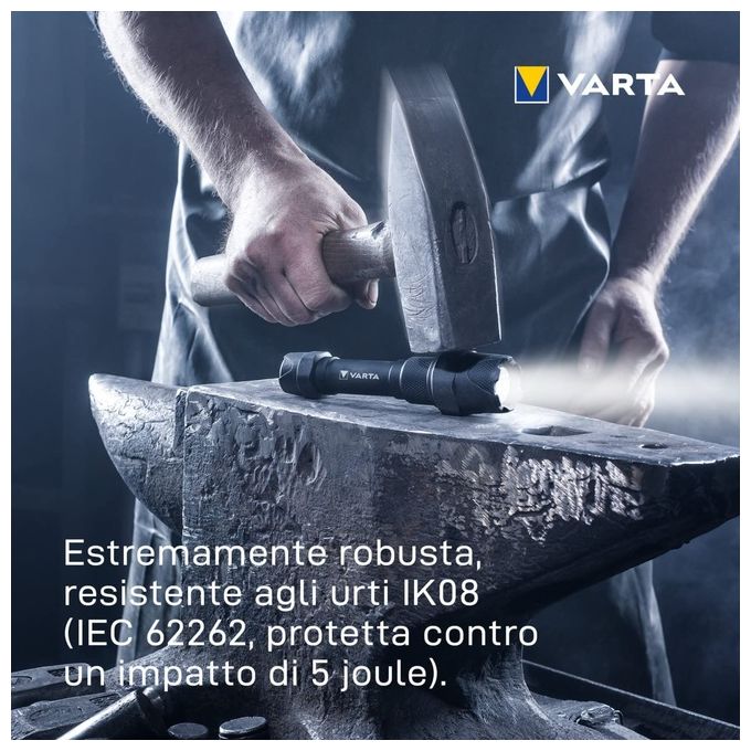 Varta Indestructible L30 Pro Nero-Trasparente Torcia a Mano Led