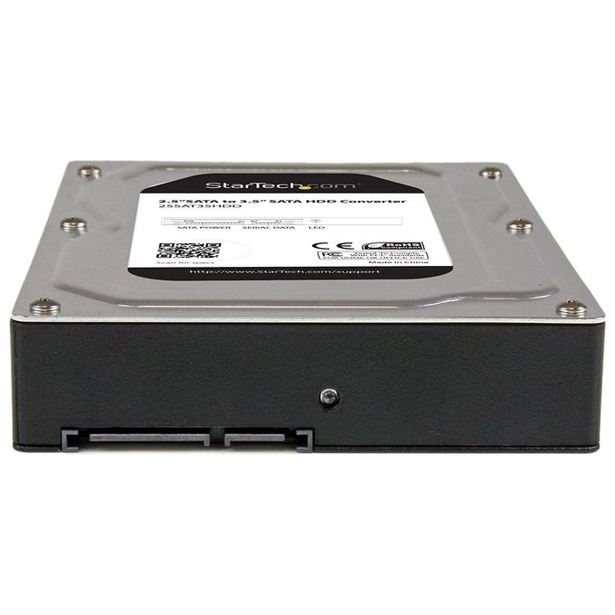 StarTech Box esterno adattatore per dischi rigidi SATA da 2,5'' a 3,5 in alluminio con altezza massima SSD - HDD di 12,5 mm