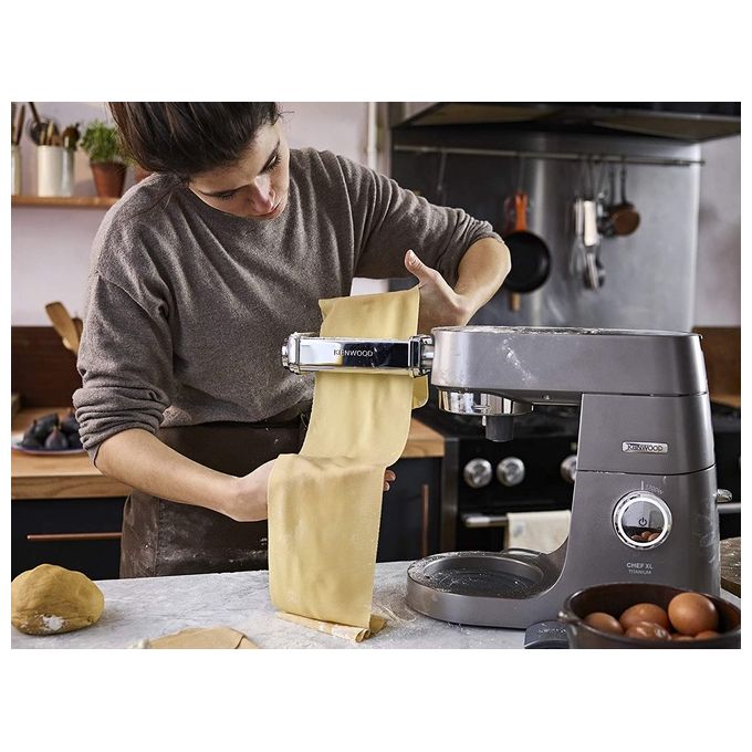 Kenwood KAX980ME Sfogliatrice per Impastatrice Planetaria, Acciaio Inossidabile, Argento