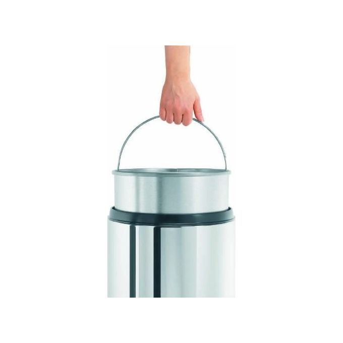 Brabantia 287527 Cestino Ignifugo Flameguard Paper Bin Inox Lucido 30 Litri Altezza 68.5cm
