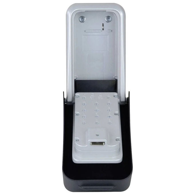 Master Lock 5426EURD Cassetta Portachiavi Certificata con Combinazione Programmabile 16000 Codici Possibili Materiale in Zinco Resistente agli Agenti Atmosferici colore Nero