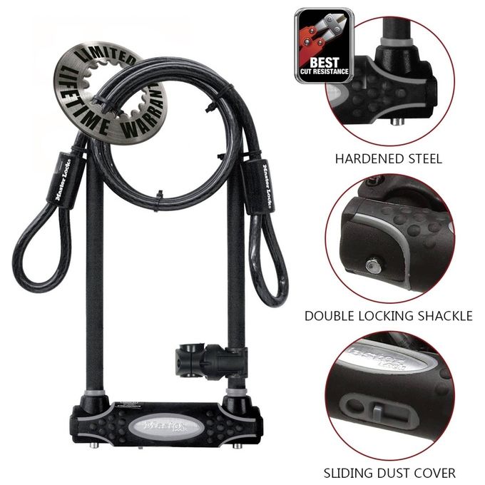 Master Lock 8285EURDPRO U-Lock Steel 13mm with Mount