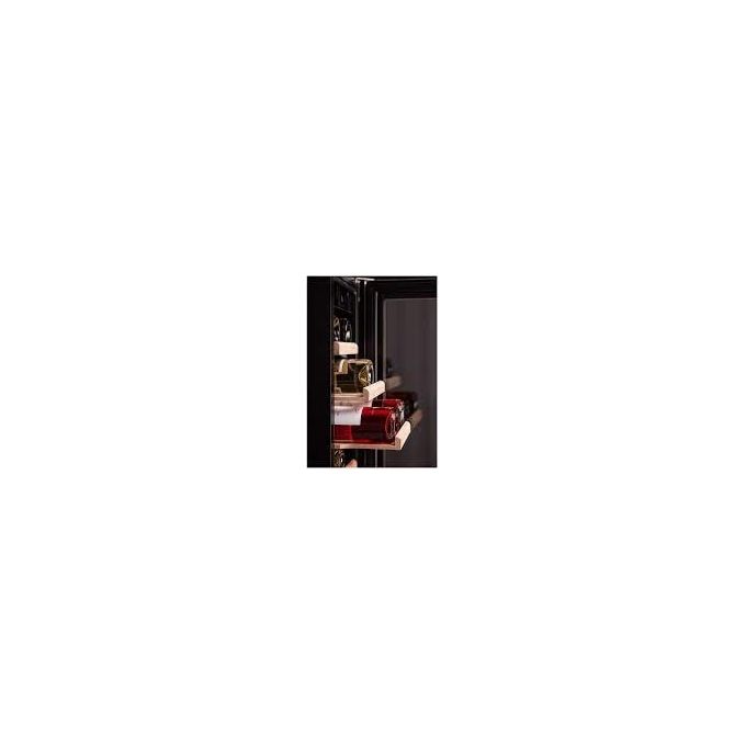 Dunavox DAUF-19.58SS Flow-19 Cantinetta Vino da Incasso 19 Bottiglie 58 L Classe G 39 dB Ripiani Legno Porta UV colore Inox