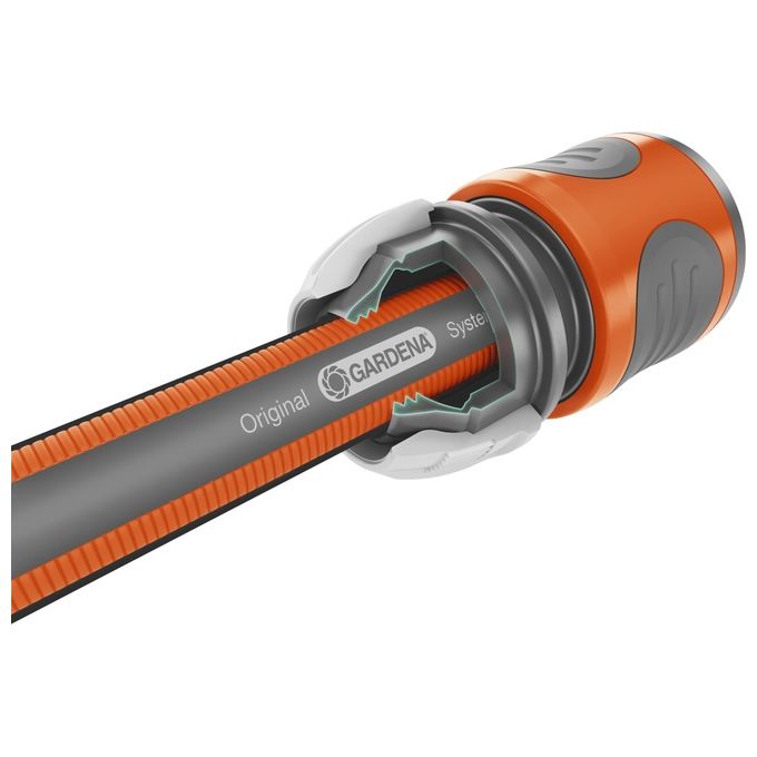 Gardena 18053-20 Comfort FLEX Tubo da Giardino 25 m 19 mm 3-4 25 bar Resistente UV colore Nero Grigio Arancione
