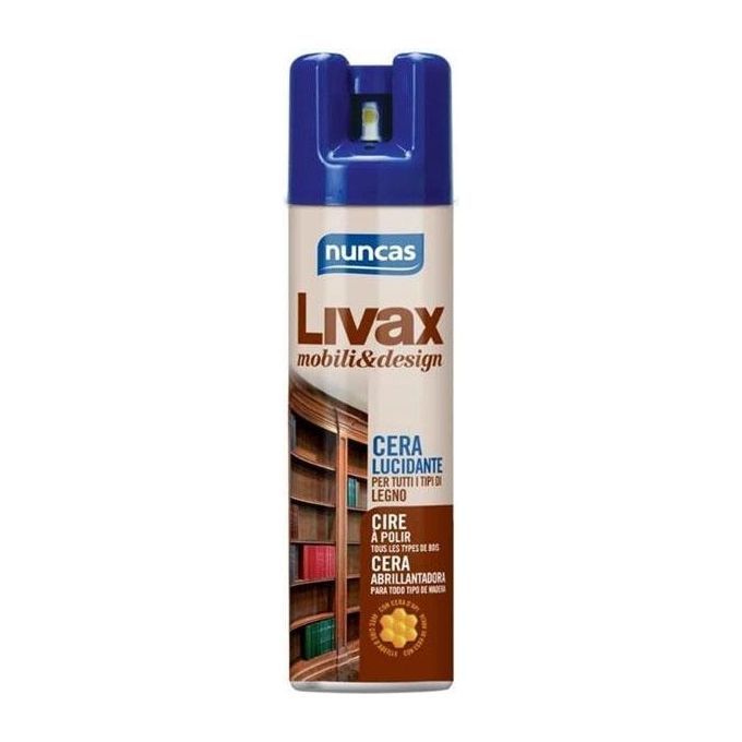 Nuncas Cera Lucidante per Legno Spray Livax 300ml