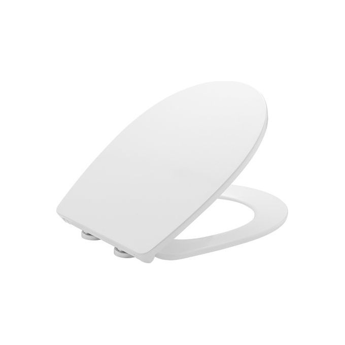 Gedy 40040200200 Topazio Sedile WC Universale con Chiusura Rallentata Soft Close e Sgancio Facile in Resine Termoindurenti Acciaio Inox e Nylon colore Bianco