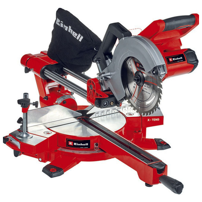 Einhell Troncatrice Radiale A Batteria Te-Sm 36-210 Li Ideale per Fai Da Te e Lavorazioni su Legno e Metalli con Batteria Non Inclusa