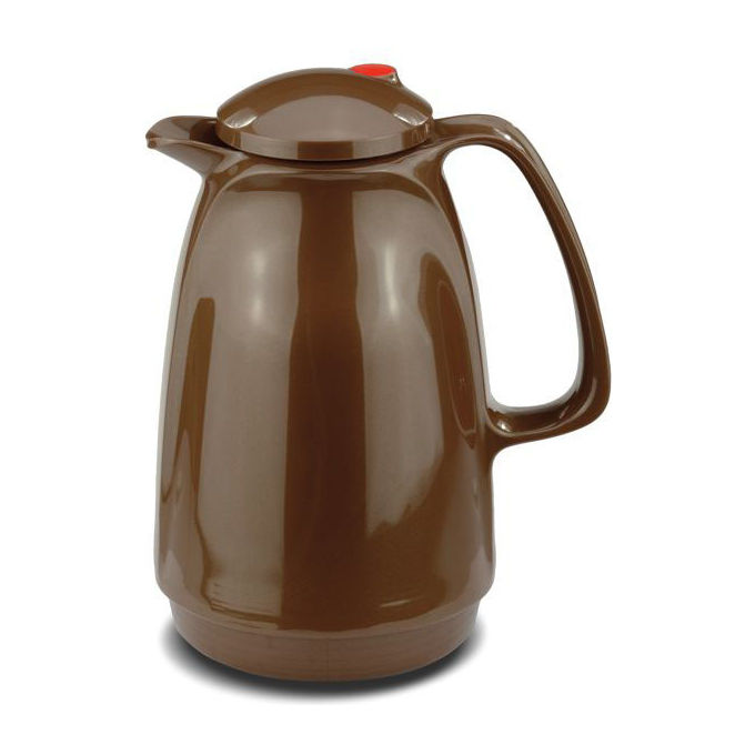 ROTPUNKT 220-05-01-0 Shiny Nougat Caraffa Termica 1,0 L Isolamento Sottovuoto a Doppia Parete Tappo a Vite 2 Funzioni colore Nougat