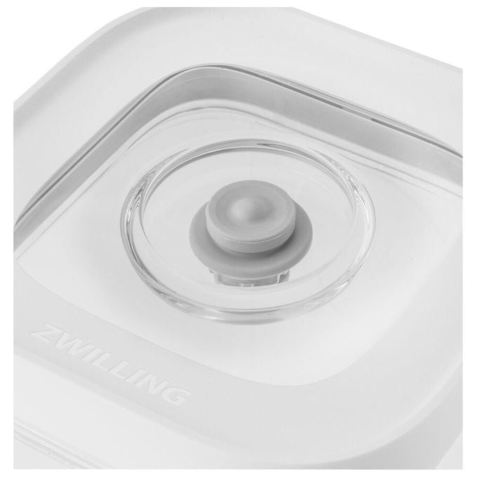 ZWILLING 1025970 FRESH and SAVE CUBE Set di avviamento per sottovuoto 5 pezzi con contenitori M 2M pompa a vuoto misurino etichette NFC colore Bianco trasparente
