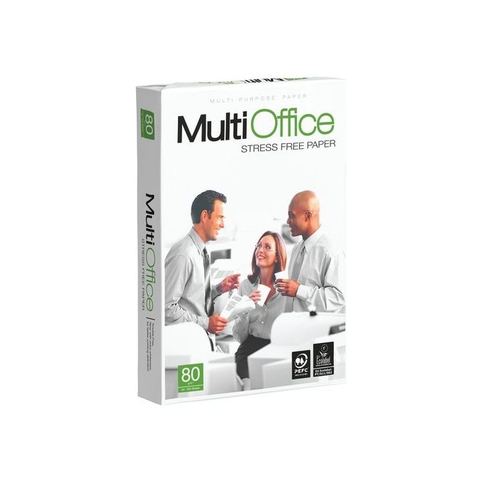 Multi Office Risma Carta per Stampanti Formato A5 148x210 mm 80 g-m² 500 Fogli Certificata FSC colore Bianco