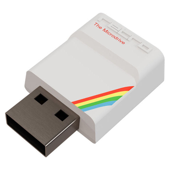Retro Games The Spectrum White Edition, computer retrogaming, emulazione ZX Spectrum 16K 48K 128K, 48 giochi inclusi, uscita HDMI 720p, joystick e chiavetta USB