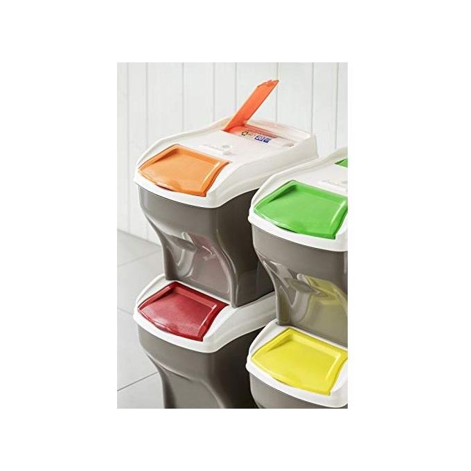 Bama 40320 Poker Plus Pattumiera Differenziata Modulare Set 4 pezzi 27 litri colore Assortiti