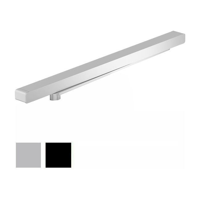 DORMAKABA 57010001 Braccio a Slitta G-N XEA per Chiudiporta TS 98 TS 92 Regolabile in Altezza Acciaio Verniciato colore Argento