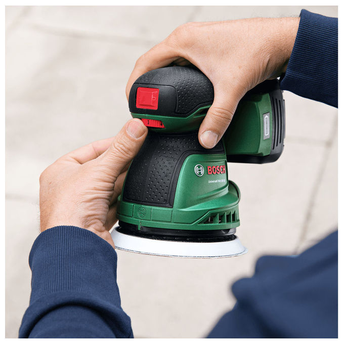 Bosch 4053423251470 Levigatrice orbitale Alimentazione a batteria 18 V Batteria rimovibile colore Verde
