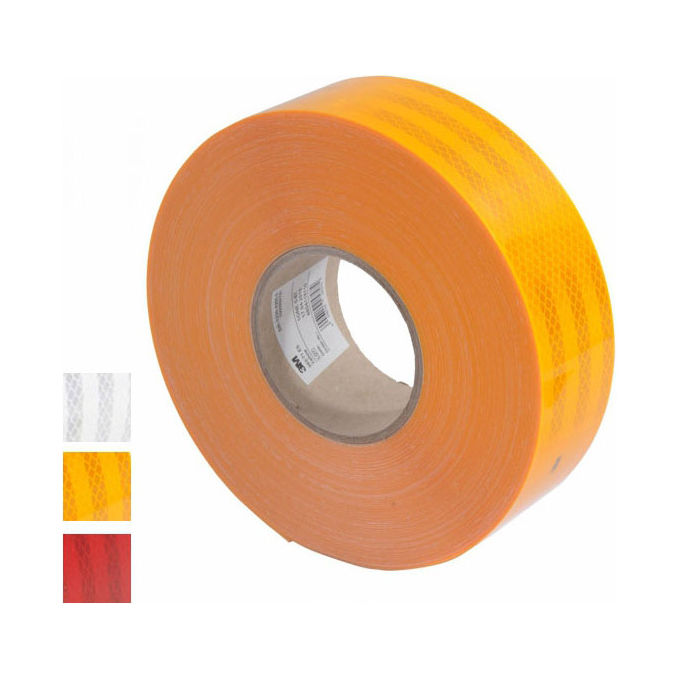 3M 983-71 Diamond Grade Nastro Segnaletico Catarifrangente Microprismatico Autoadesivo 50 m Larghezza 53.5 mm colore Giallo