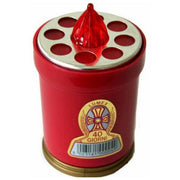 Cero Votivo Lumi Batteria Gg 40 Basic Rosso Ater