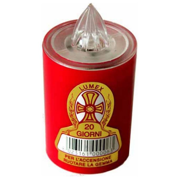 Cero Votivo Lumi Batteria Gg 40 Slim Rosso Ater