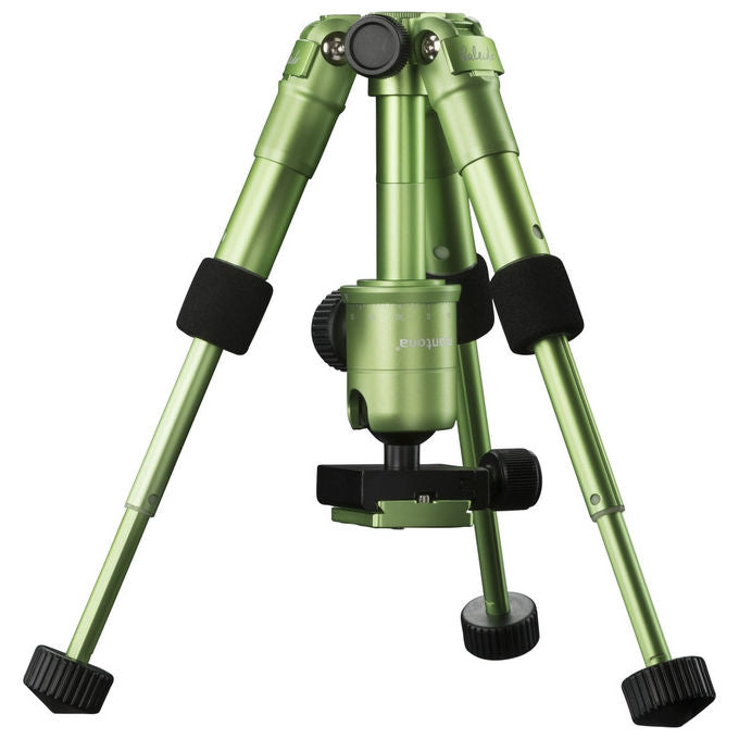 Mantona 21186 Kaleido Mini Treppiede Fotografico da Tavolo e Viaggio con Testa a Sfera e Piastra a Sgancio Rapido Altezza 13,5 49,5 cm Carico Massimo 5 Kg colore Verde Lime Metallico