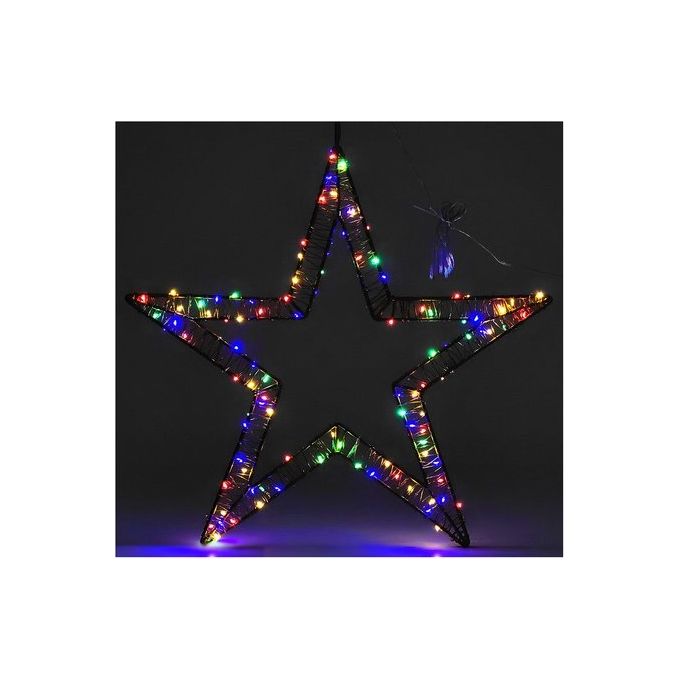 General Trade STELLA Stella Decorativa Luminosa Microled 190 Luci RGB Multicolor Altezza 50 cm colore Multicolor