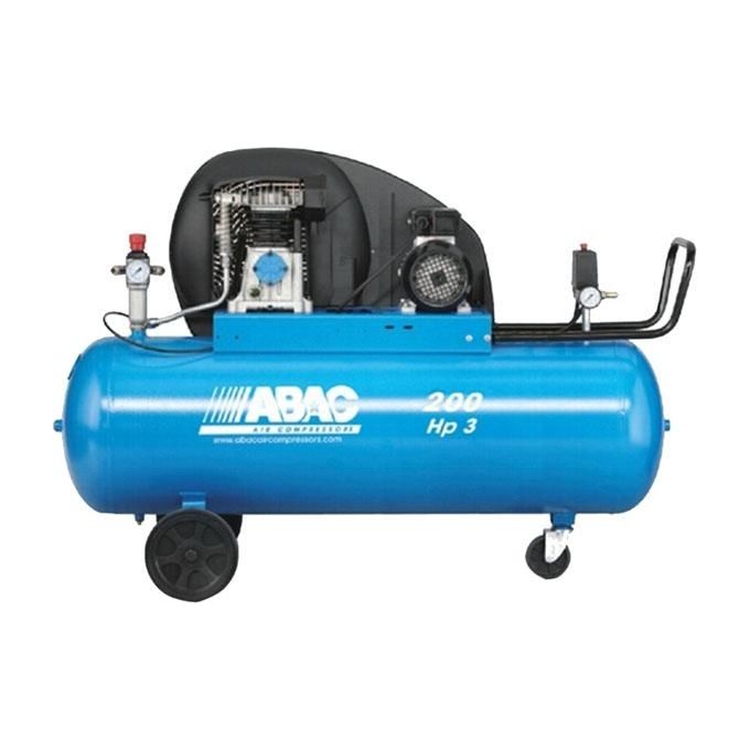 Abac Compressore 200 Hp3 M C2 A29B 200 Cm3 con Trasmissione a Cinghia Mono Splitstadio per Smerigliatura e Avvitatura