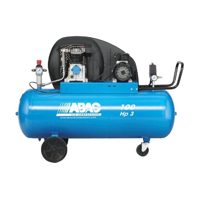 Abac Compressore Trifase A29B 100 CT3 con Serbatoio da 100L e Potenza di 3Hp per UsO Professionale e Hobbistico