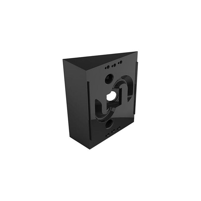 2N piastra posteriore a cuneo per intercomunicatore ip solo, accessorio montaggio a parete, angolazione 25°, colore nero, modello 9155071