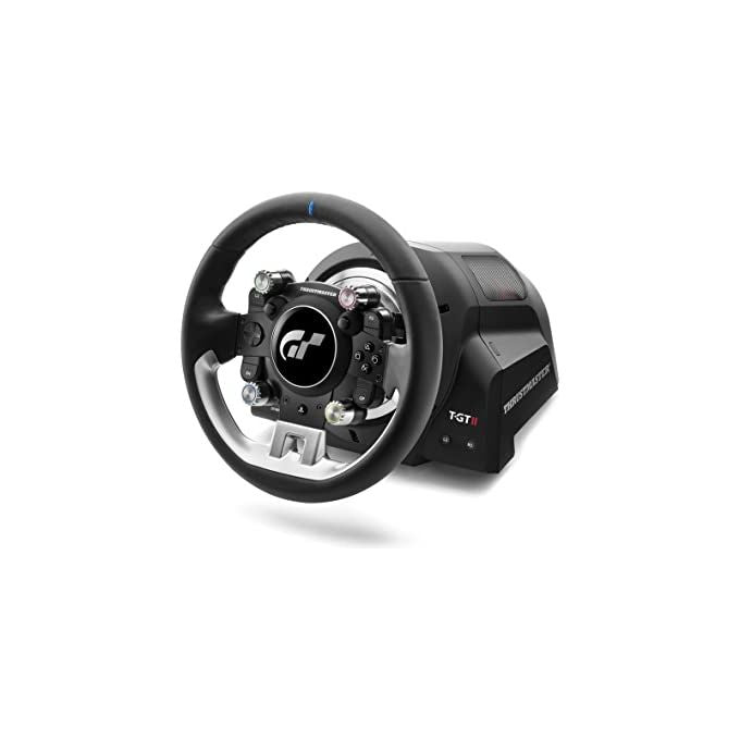 Thrustmaster 4160846 T-GT II Pack Volante Gaming con Wheelbase PS5 PS4 PC Force Feedback 40W Licenza Ufficiale PlayStation colore Nero