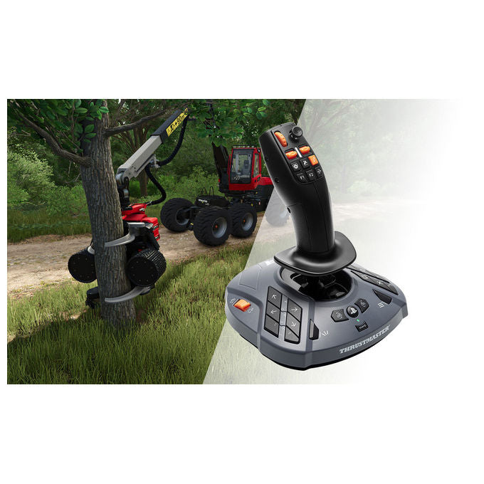 Thrustmaster T128 SimTask Farming Pack, volante con force feedback, joystick FarmStick, pedali T2PM, supporto metallico, PS5 e PC, nero