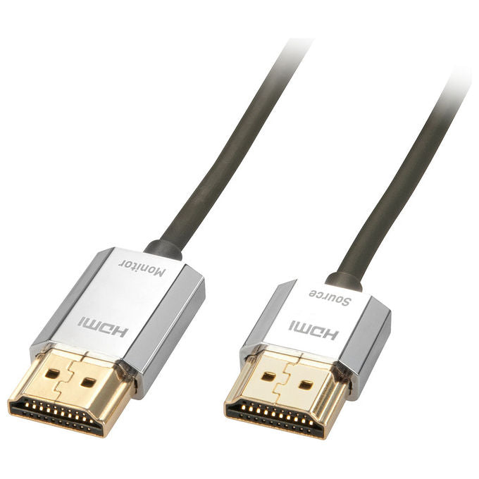 Lindy 41676 CROMO Slim Cavo HDMI 2.0 High Speed 4K 60Hz 4.5 m HDR ARC CEC HDCP 2.2 Ethernet colore Nero