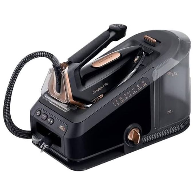 Braun IS7286BK CareStyle 7 Pro Ferro da Stiro con Caldaia 2700W 8 bar 2 L Piastra EloxalPlus FreeGlide 3D colore Nero