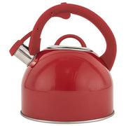 Bialetti 2021004 Winter Wonderland Bollitore Acciaio Inox 2.5 L con Fischietto Induzione colore Rosso