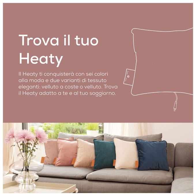 Beurer HK77 Heaty Termoforo a Batteria 45x45 cm 3 Livelli di Temperatura Autonomia 8h colore Rosa