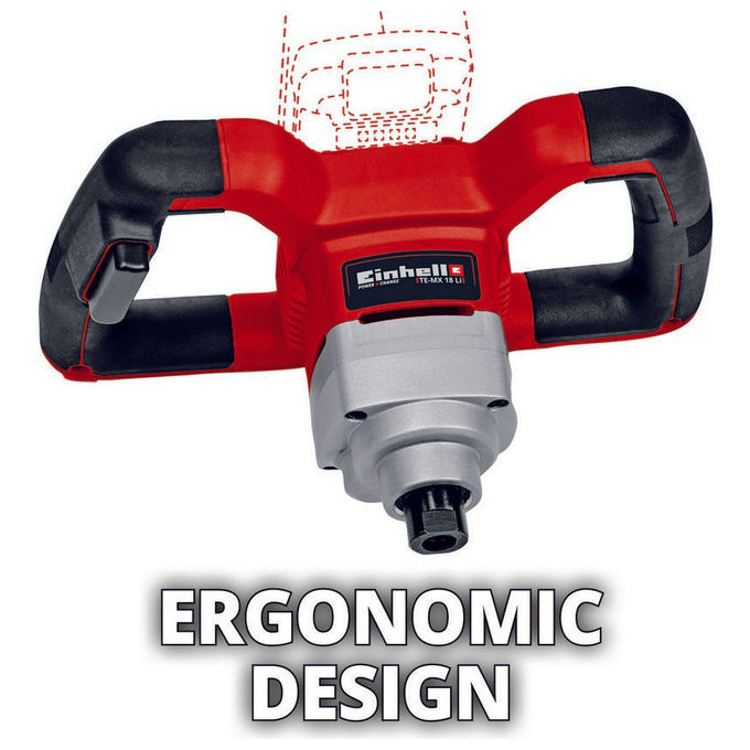 Einhell Miscelatore A Batteria Te-Mx 18 Li (Batteria Non Inclusa)