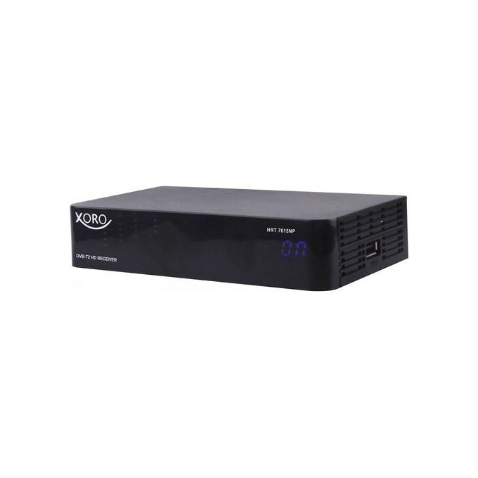 Xoro DVB-T2HEVC10BIT HRT 7615 NP Decoder Digitale Terrestre DVB-T2 HEVC 10 Bit Media Player colore Nero