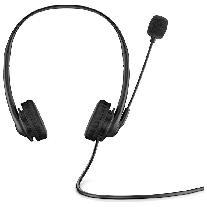 HP 428K6AA G2 Cuffie con Microfono On-Ear Stereo Cablato USB Ufficio colore Nero