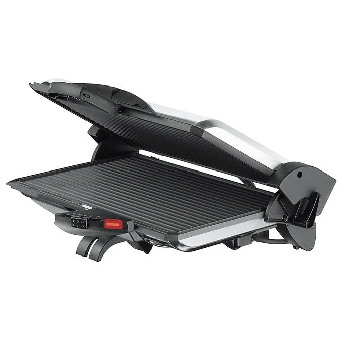 Steba PG 4.3 Grill da Tavolo con Piastra Antiaderente e Termostato Regolabile colore Nero Cromo