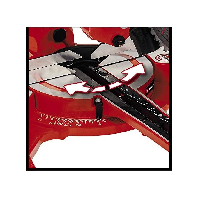 Einhell 4300390 TC-SM 2131-1 Dual Troncatrice Radiale a Trazione 1800 W 4900 min-1 lama 210 mm metallo duro laser integrato