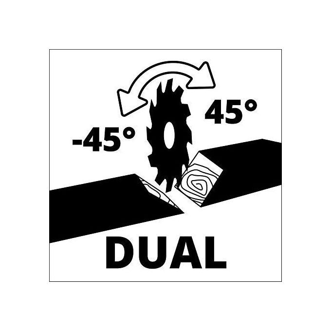 Einhell 4300390 TC-SM 2131-1 Dual Troncatrice Radiale a Trazione 1800 W 4900 min-1 lama 210 mm metallo duro laser integrato