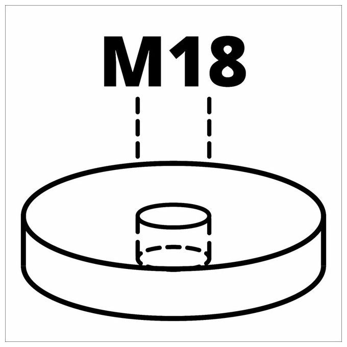 Einhell 4311203 Mandrino a 4 Ganasce per Tornio Legno Attacco M18 Serraggio 18-134 mm compatibile TC-WW 1000 colore Rosso