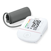 Beurer BM23 Misuratore di Pressione da Braccio oscillometrico display LCD XL 2x60 memorie aritmie bracciale 22-42 cm USB-C colore Bianco
