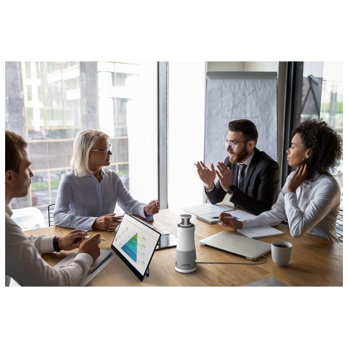 Ricoh, Meeting Device 360, Sistema Videoconferenza, Full HD, Grigio-Bianco
