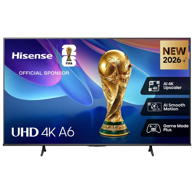 Hisense 43A6S Smart TV 43'' 4K Ultra HD QLED VIDAA Dolby Vision Wi-Fi colore Nero