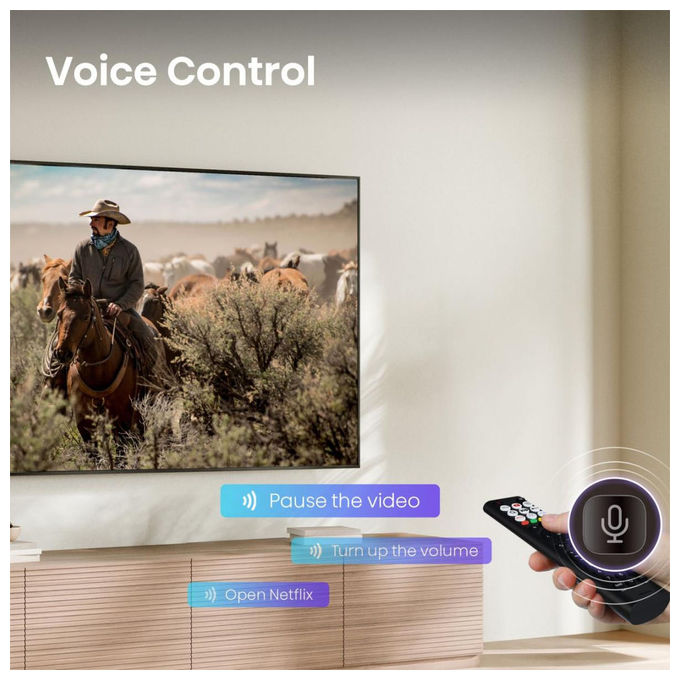 Hisense 43A6S Smart TV 43'' 4K Ultra HD QLED VIDAA Dolby Vision Wi-Fi colore Nero
