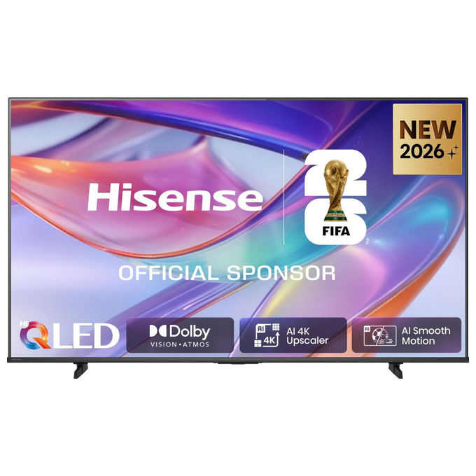 Hisense smart tv 43E79S, 43 pollici, QLED 4K Ultra HD, HDR10+, Dolby Vision IQ, Wi-Fi, Google Assistant, Alexa, nero