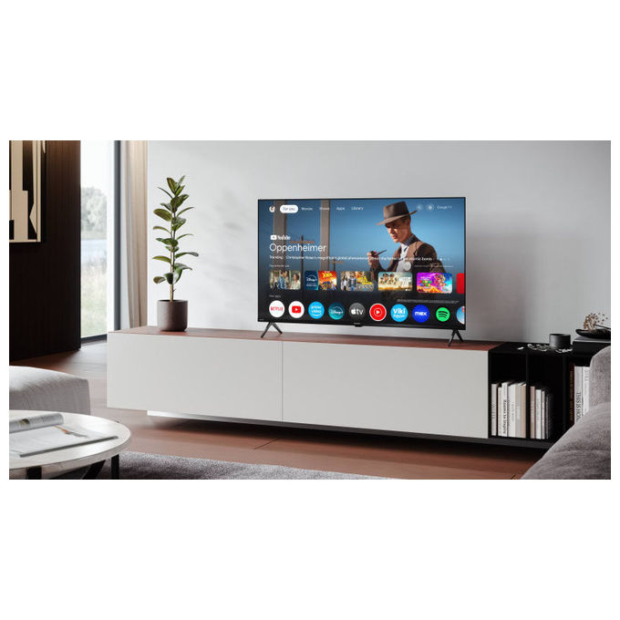 Sharp, TV 43 pollici UHD 4K Google TV, Smart TV, Nero