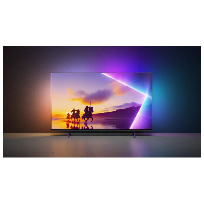 Philips 43PUS8450-12 Smart TV QLED 43'' 4K Ultra HD Ambilight HDR10+ Dolby Atmos Titan OS colore Nero