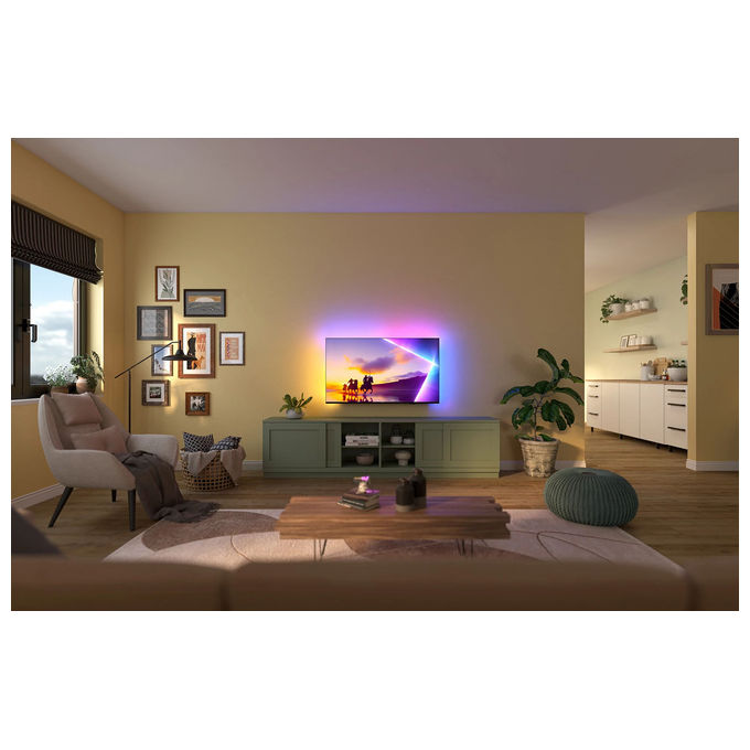 Philips 43PUS8450-12 Smart TV QLED 43'' 4K Ultra HD Ambilight HDR10+ Dolby Atmos Titan OS colore Nero