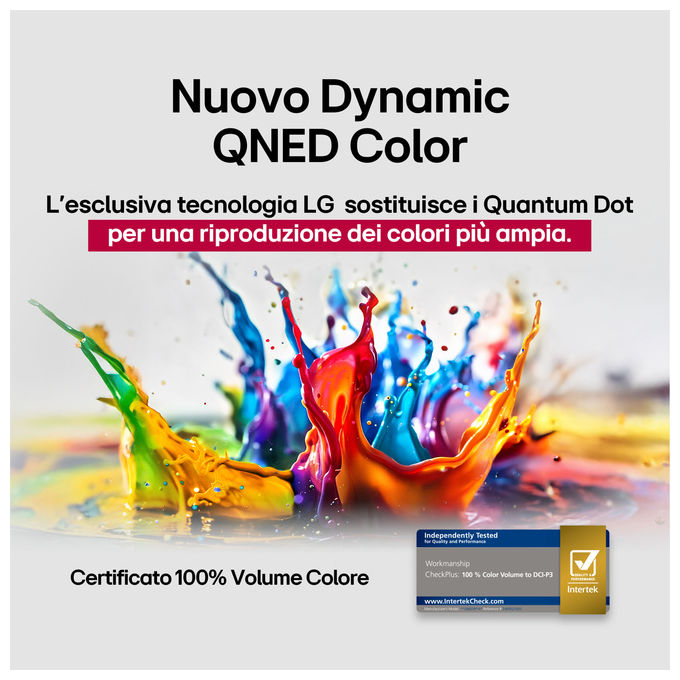 LG 43QNED70A6A QNED70 Smart TV QNED 4K 43'' α7 Gen8 HDR10 Game Optimizer WebOS 25 colore Nero