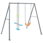 Intex 44122 Altalena Swing Set Grigia Seggiolino e Dondolo 249x249x203 cm Bimbo Grigio