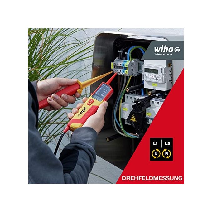 Wiha WIH-44319 eMobility Tester di tensione e continuita' 12 - 1000 V AC CAT IV colore Nero
